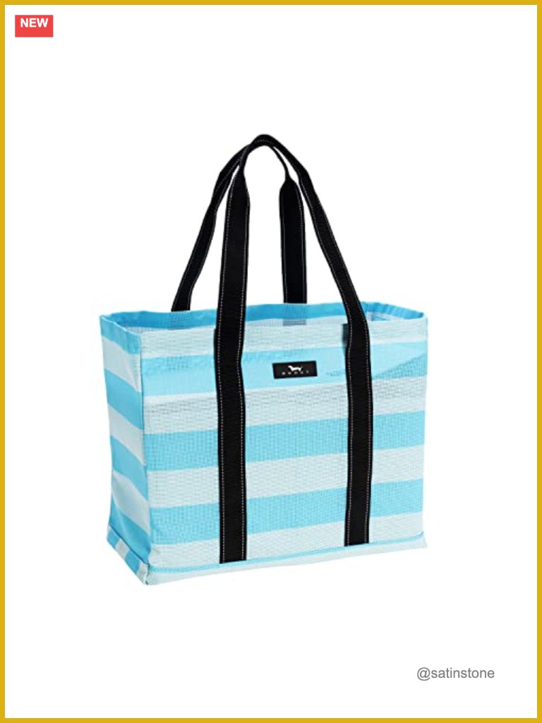 Large Woven Beach Tote Bag - Sandproof Breathable Travel Tote